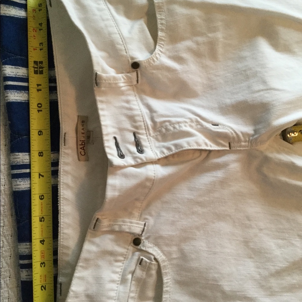 Cabi white jeans size 12